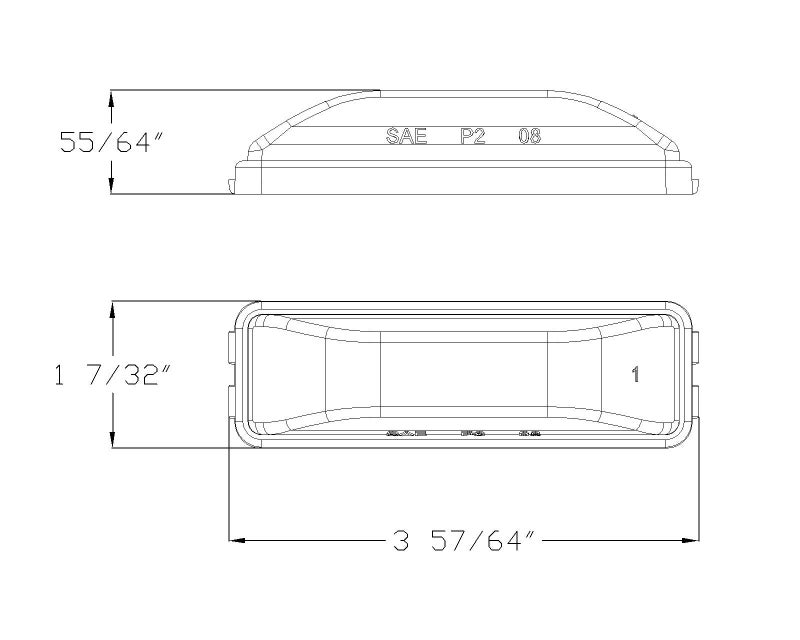 Lumitronics RV Model 19 Series Thin Line Sealed LED Marker/Clearance Light (Amber) - Image 5